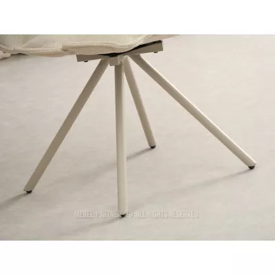 Designová otočná židle CALIDO - krémová / béžová