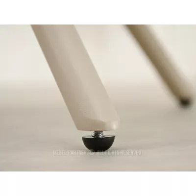 Designová otočná židle CALIDO - krémová / béžová