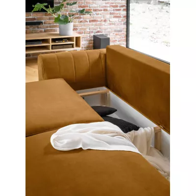 Sedací sestava do obývacího pokoje ZARIN - hořčicová