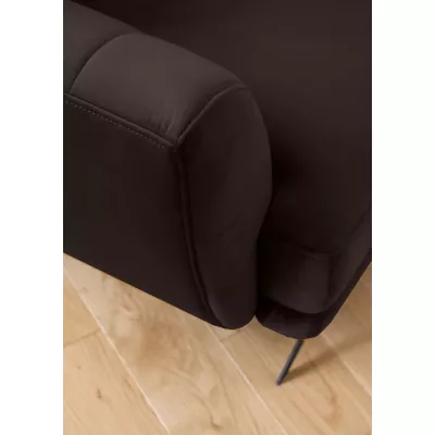Sedací sestava do obývacího pokoje ZARIN - tmavě hnědá