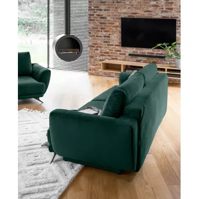 Sedací sestava do obývacího pokoje ZARIN - tmavě zelená