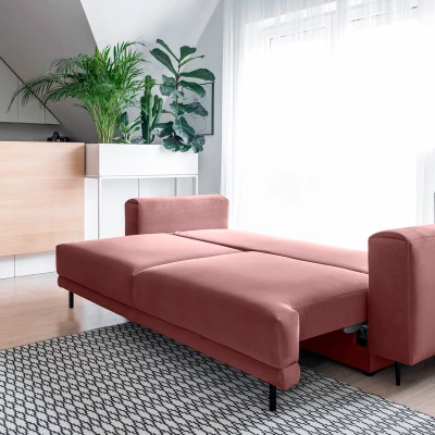 Elegantní trojmístná pohovka AVENIA - růžová