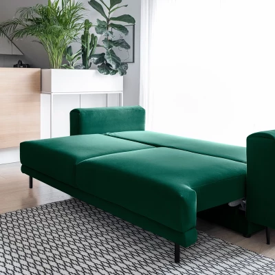 Elegantní trojmístná pohovka AVENIA - tmavě zelená