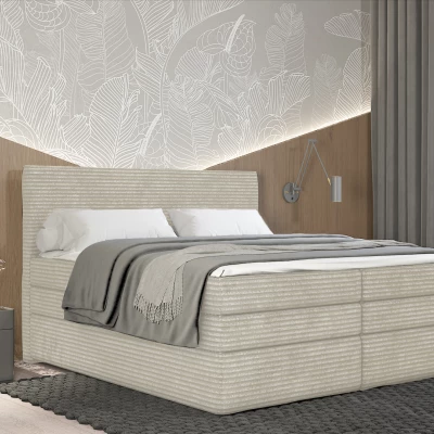 Americká postel 180x200 CALVIA 2 - ecru + topper ZDARMA