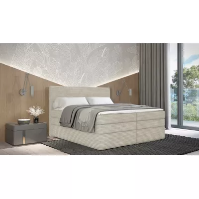Americká postel 180x200 CALVIA 2 - ecru + topper ZDARMA