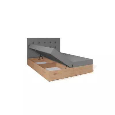 Kontinentální postel 180x200 NUVIA 2 - šedá