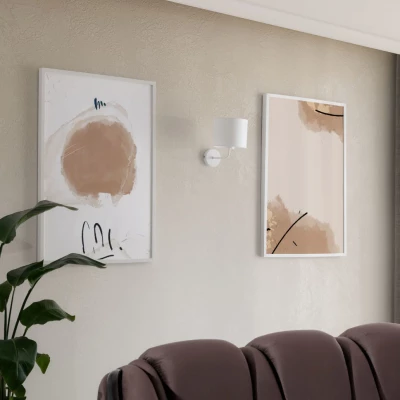 Nástěnná moderní lampa VESPILLO - bílá