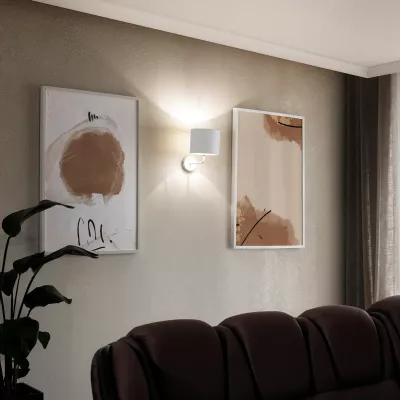 Nástěnná moderní lampa VESPILLO - bílá