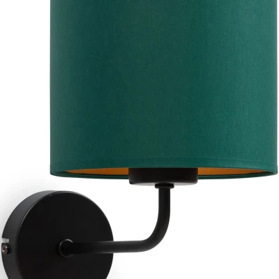 Nástěnná moderní lampa VESPILLO - zelená / zlatá / černá