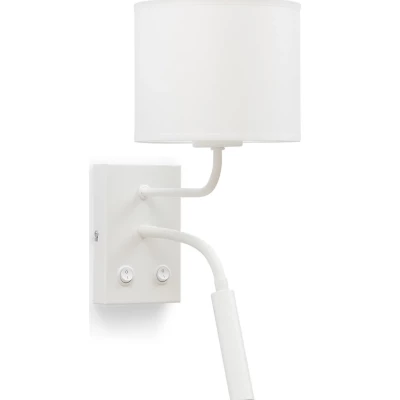 Nástěnná lampa se čtecím ramenem VESPILLO - bílá