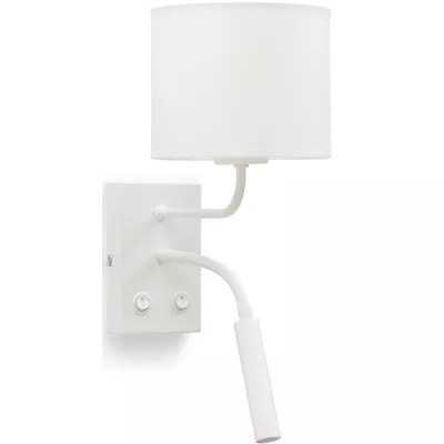 Nástěnná lampa se čtecím ramenem VESPILLO - bílá