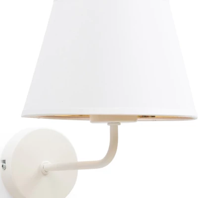 Nástěnná moderní lampička VESPILLO - bílá / zlatá