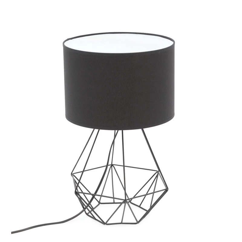 Stolní lampa na noční stolek BENIGNE - černá