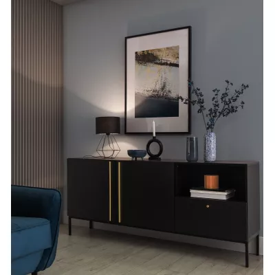 Stolní lampa na noční stolek BREVITAS - černá