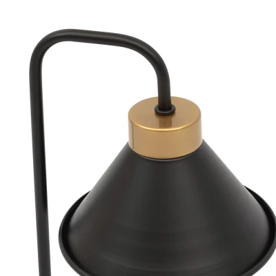Moderní stolní lampa DETMER - černá / zlatá