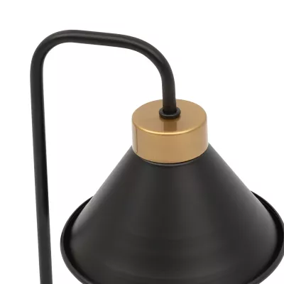 Moderní stolní lampa DETMER - černá / zlatá