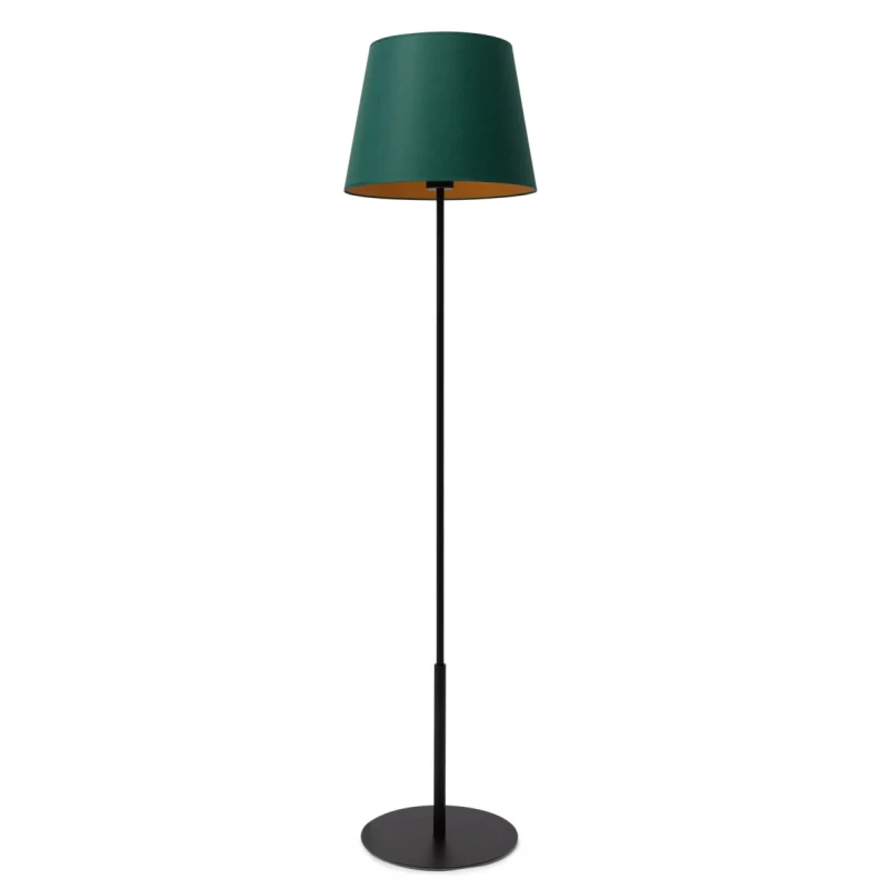 Stojací lampa ve skandinávském stylu VESPILLO - zelená / zlatá / černá