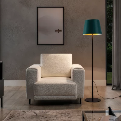 Stojací lampa ve skandinávském stylu VESPILLO - zelená / zlatá / černá