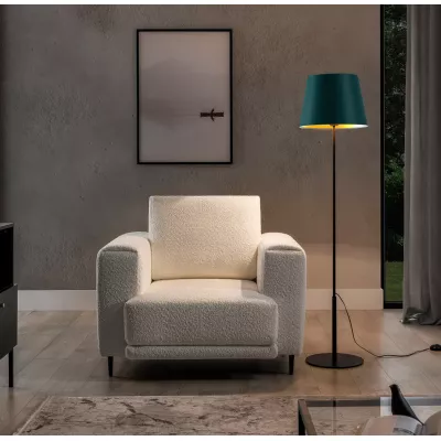 Stojací lampa ve skandinávském stylu VESPILLO - zelená / zlatá / černá