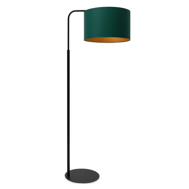 Stojící lampa VESPILLO - zelená / zlatá / černá
