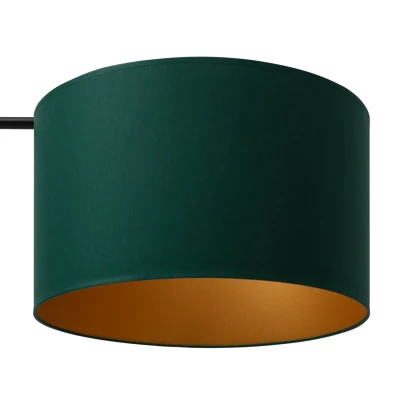 Stojící lampa VESPILLO - zelená / zlatá / černá