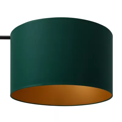 Stojící lampa VESPILLO - zelená / zlatá / černá