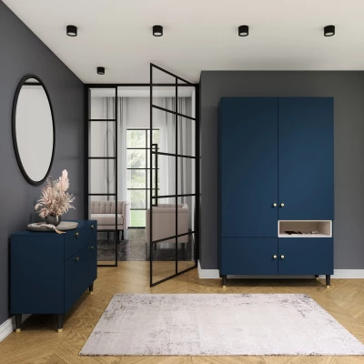 Moderní stropní LED osvětlení VALLUM - černé