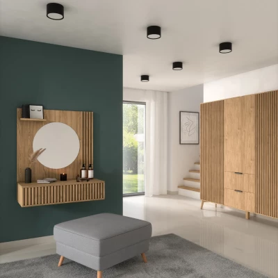 Moderní stropní LED osvětlení VALLUM - černé