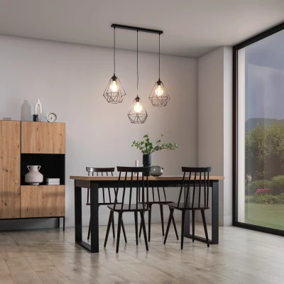 Závěsné osvětlení v industriálním stylu BENDINNI - černé