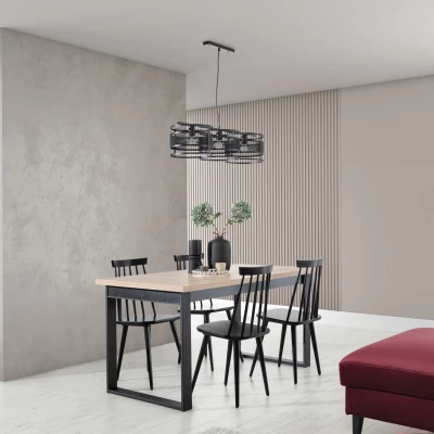 Designové osvětlení nad jídelní stůl GORMAR - černé