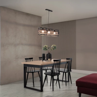 Designové osvětlení nad jídelní stůl GORMAR - černé