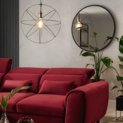 Designový závěsný lustr OLINTO - černý