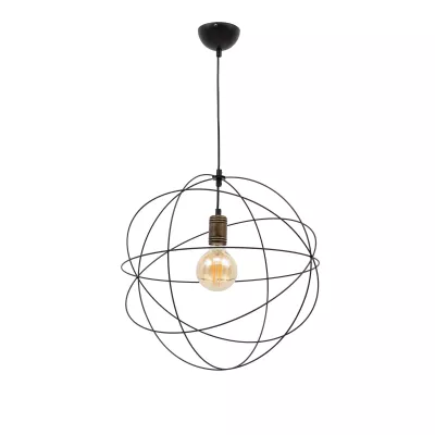 Designový závěsný lustr OLINTO - černý