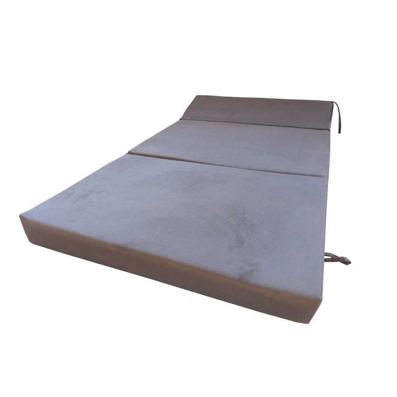 Skládací matrace pro hosty BEDDIO 120x200 - tmavě šedá