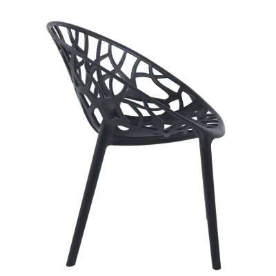 Designová zahradní židle KIRAMI - černá
