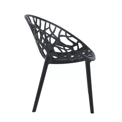 Designová zahradní židle KIRAMI - černá