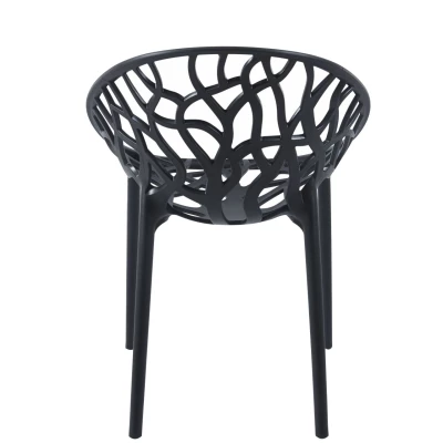 Designová zahradní židle KIRAMI - černá