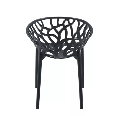 Designová zahradní židle KIRAMI - černá