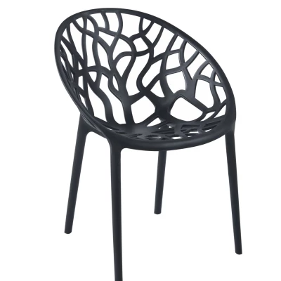 Designová zahradní židle KIRAMI - černá