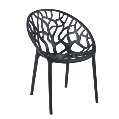 Designová zahradní židle KIRAMI - černá