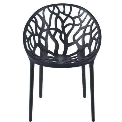 Designová zahradní židle KIRAMI - černá