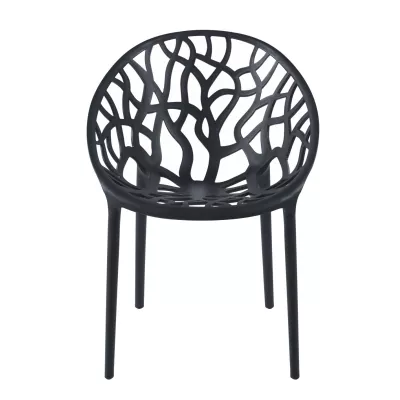 Designová zahradní židle KIRAMI - černá