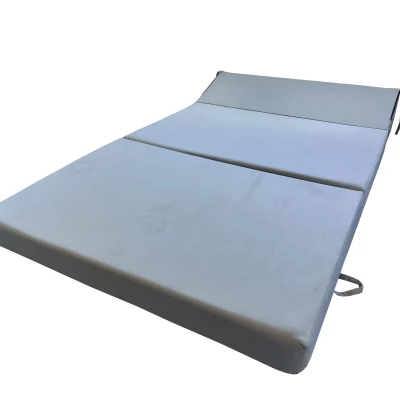 Skládací matrace pro hosty BEDDIO 120x200 - svěle šedá