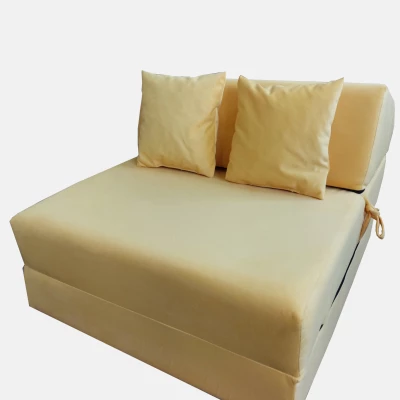 Skládací matrace pro hosty CALMERA 70x200 - žlutá