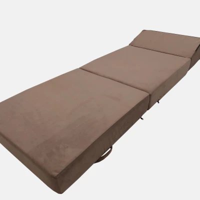 Skládací matrace pro hosty CALMERA 70x200 - tmavě hnědá