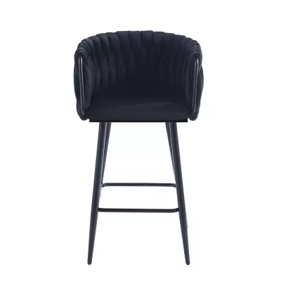 Designová barová židle ZULIMARA - černá