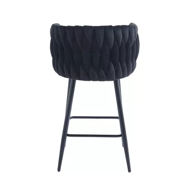 Designová barová židle ZULIMARA - černá