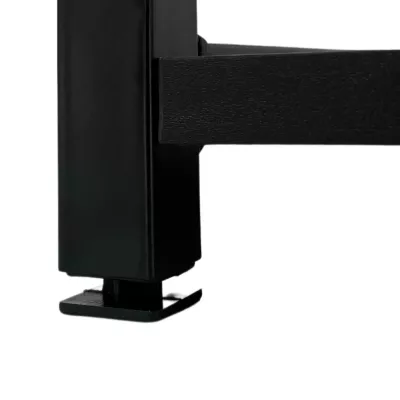 Kovový policový regál 60 cm DERIVAL - černý / dub sonoma