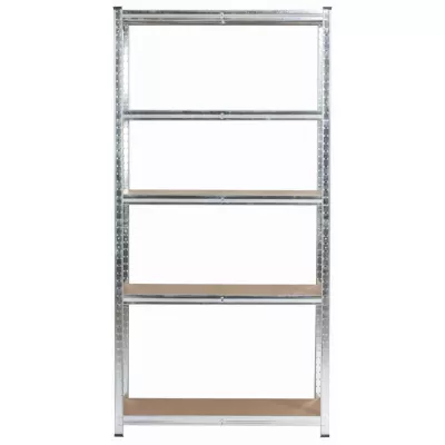 Set regálů do domácnosti 90 cm QARIAN - stříbrný