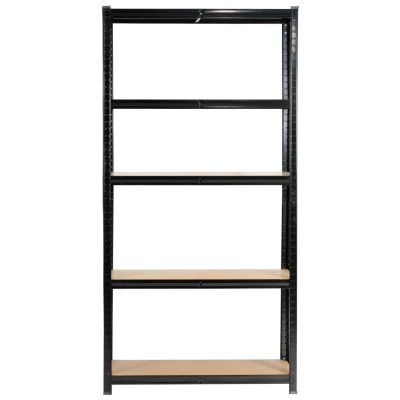 Set regálů do domácnosti 90 cm QARIAN - černý